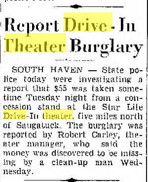 Starlight Drive-In Theatre - Jun 2 1960 Robbery (newer photo)